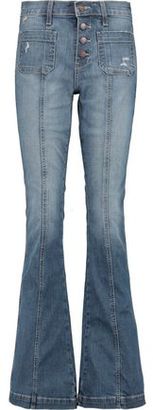 Current/Elliott Faded Low-Rise Flared Jeans