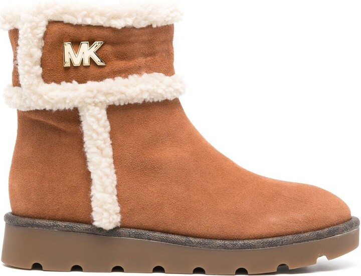 michael kors shearling boots
