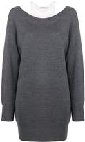 Thumbnail for your product : Alexander Wang T By double layer sweater dress