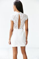 Thumbnail for your product : Keepsake Run The World Lace-Top Shift Dress