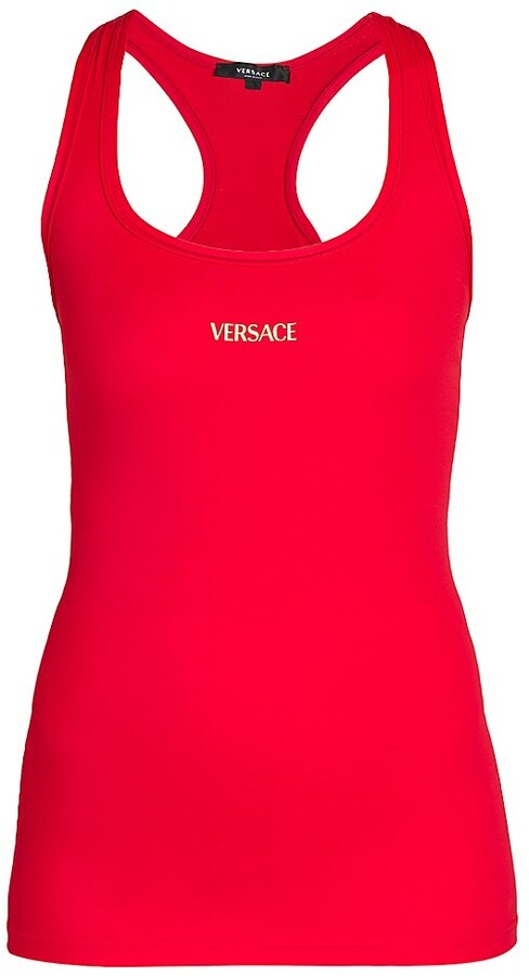 Versace Women's Red Tops | Shop The Largest Collection | ShopStyle