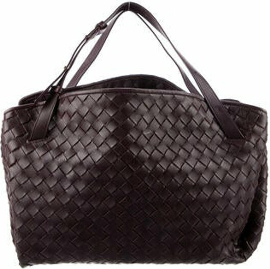 Bottega Veneta Leather Intrecciato Tuck Shoulder Bag