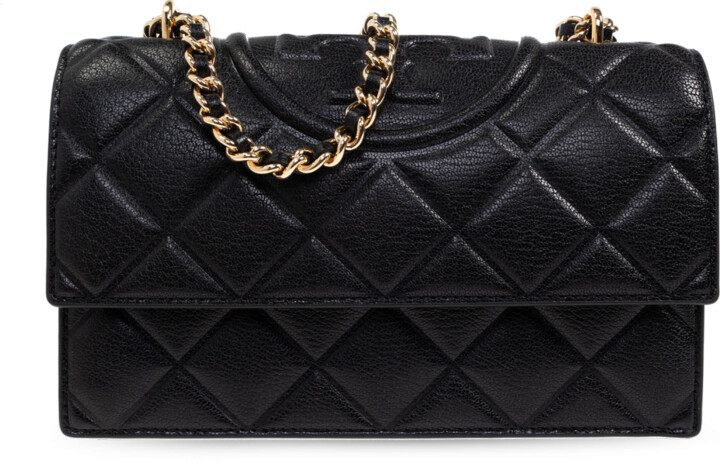 Tory Burch Fleming Small Shoulder Bag  - Black