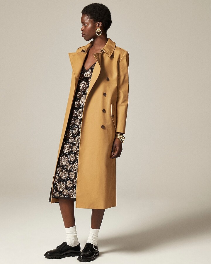 J.Crew New long Icon trench coat