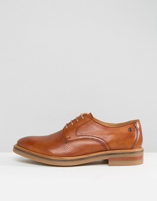 Base London Stanford Perforated Leather Shoes