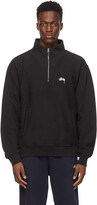 Thumbnail for your product : Stussy Black Overdyed Mock Sweatshirt