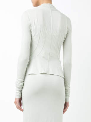 Rick Owens Lilies off centre fastening jacket