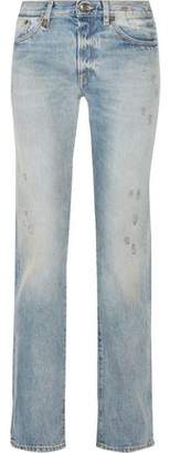 R 13 Classic Distressed Mid-Rise Boyfriend Jeans