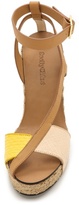 Thumbnail for your product : See by Chloe Cross Strap Espadrille Wedge Sandals