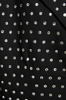 Thumbnail for your product : Mason by Michelle Mason Cropped Crystal-embellished Crepe Tuxedo Jacket