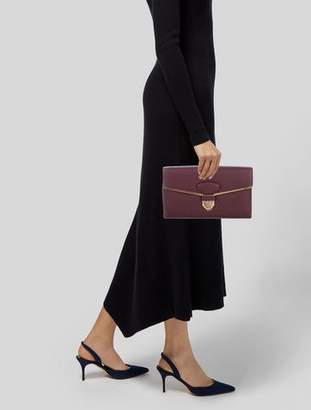 Loewe Grained Leather Frame Clutch