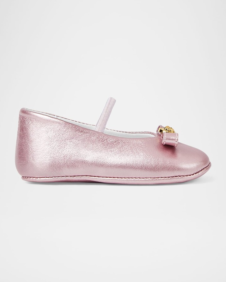 Girl's Gianni Ribbon Ballerina Flats, Baby