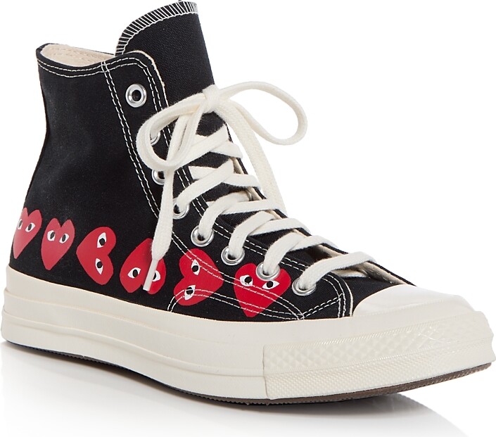 Comme des Garçons PLAY x Converse Unisex Chuck 70 Heart High Top Sneakers