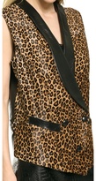 Thumbnail for your product : Rodarte Leopard Print Haircalf Vest