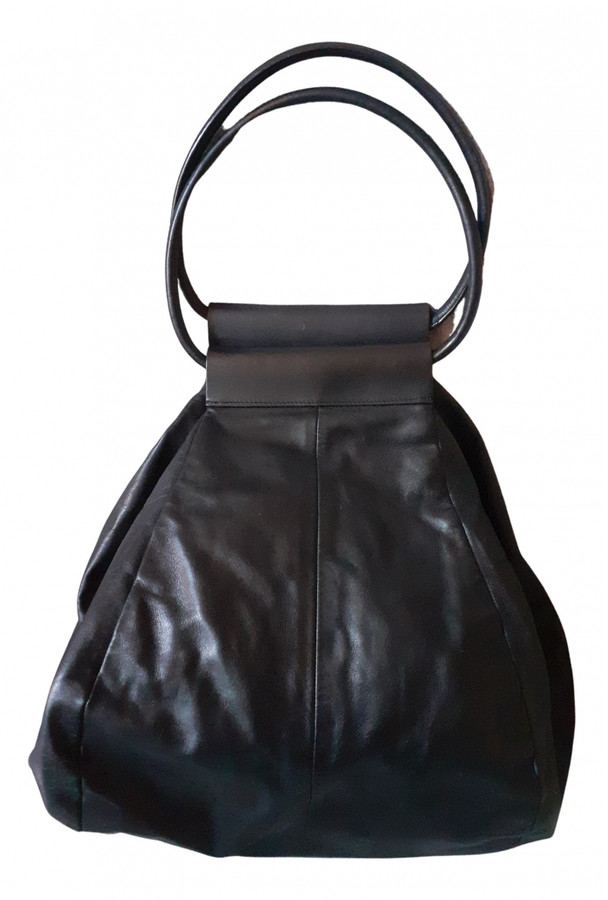 Cos Black Leather Handbags - ShopStyle Tote Bags