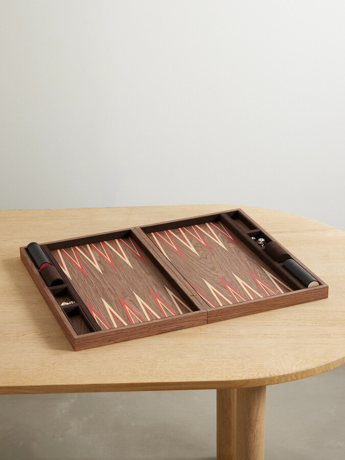 L'Objet - + Fortuny Wood Backgammon Set - Red