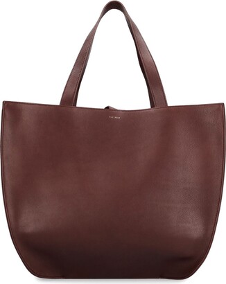 The Row Everyday Small Textured-leather Tote - Black - ShopStyle