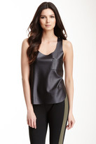 Thumbnail for your product : Romeo & Juliet Couture Faux Leather Pocketed Tank