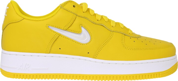 white and yellow air force 1