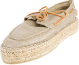 Thumbnail for your product : Tory Burch Raffia Flatform Boat Shoes