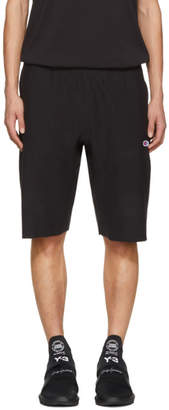 Champion Reverse Weave Black Logo Shorts