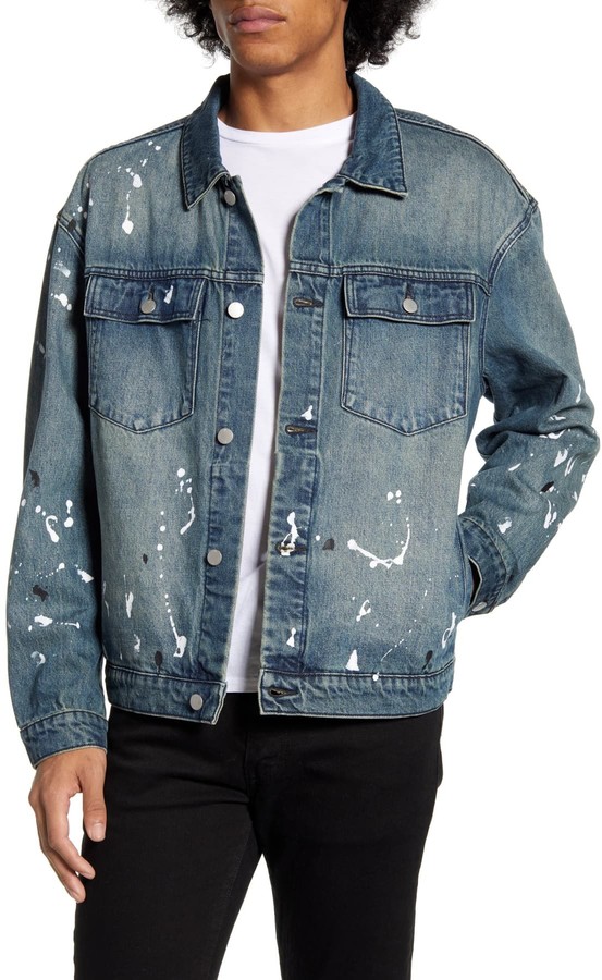 Wesc Paint Splatter Denim Jacket ShopStyle