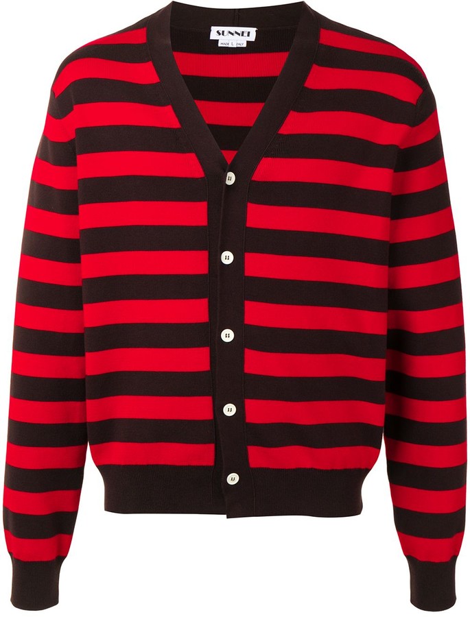 striped cardigan mens