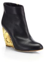 Thumbnail for your product : Rupert Sanderson Salome Lacquered Wedge Ankle Boots