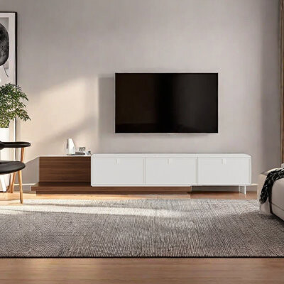 Creature B Comforts Modern Simple Retractable TV Stand