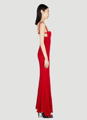 Blumarine Crochet Dress - Woman Dresses Red S - ShopStyle