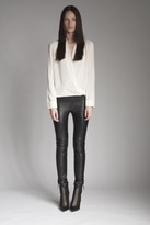 Thumbnail for your product : Blaque Label Wrap Blouse in Ivory as seen on Kim Kardashian