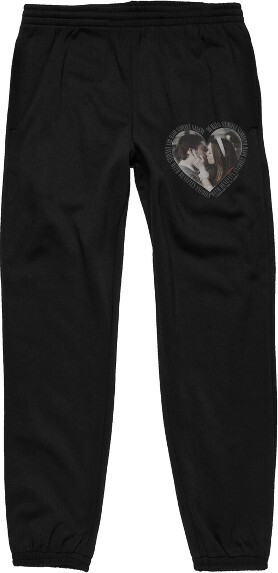 Gossip Girl GossipGirlChuckandBlairKissMen'sBlackSweatpants-XS