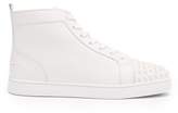 Thumbnail for your product : Christian Louboutin Louis Spike Embellished High Top Trainers - Mens - White