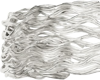 Sterling Wavy Wire Cuff by Silver Style, 39.5g