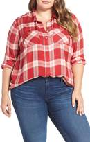 Thumbnail for your product : Lucky Brand Pleat Back Plaid Shirt