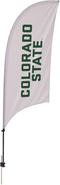 Victory Corps Colorado State Rams Feather Flag with Cross Base - NCAA Licensed