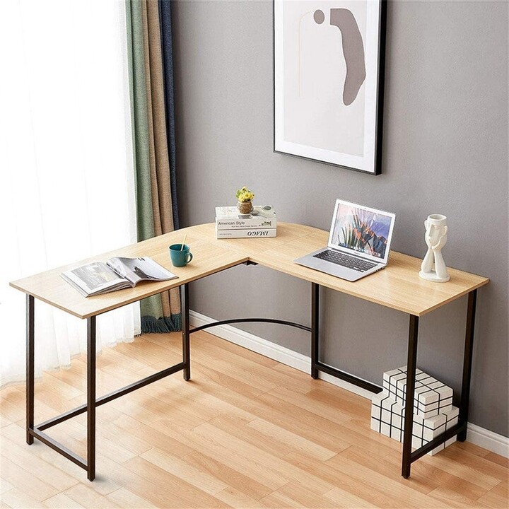 Overstock LShaped Computer Desk Industrial Corner Desk Home Office