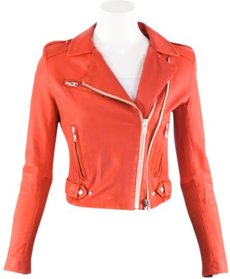 Red Leather Jacket - ShopStyle