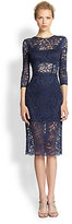 Thumbnail for your product : ABS by Allen Schwartz Trimmed Lace Sheath