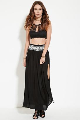 Forever 21 FOREVER 21+ Scalloped Lace Cropped Cami