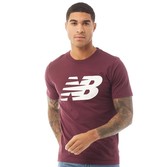 Thumbnail for your product : New Balance Mens Stacked Logo Graphic T-Shirt Burgundy