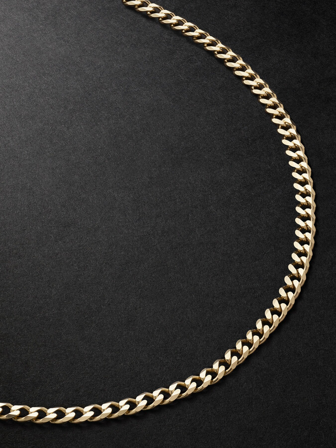 Sydney Evan 14-Karat Gold Curb Chain Necklace