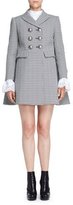 Thumbnail for your product : Alexander McQueen Double-Breasted Houndstooth Coat, Black/White