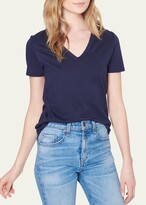 Thumbnail for your product : Veronica Beard Jeans Cindy V-Neck High Low Tee