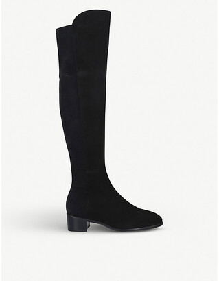 Stuart Weitzman Ladies Black Leather Tia Over-The-Knee Boots, Size: 36