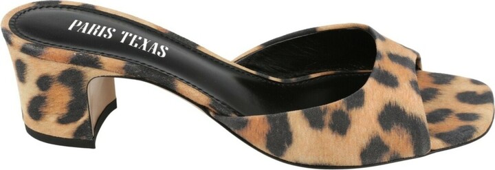 Paris Texas Leopard Print Lara Mules