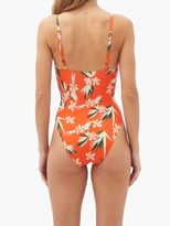 Thumbnail for your product : Solid & Striped The Taylor Floral-print Swimsuit - Orange Multi