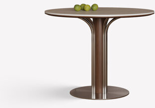 Corrigan Studio Picture color Round Sintered Stone Dining table