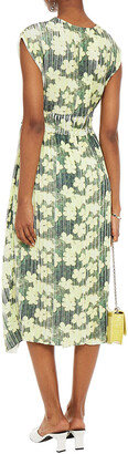3.1 Phillip Lim Pleated Floral-print Crepe Midi Dress