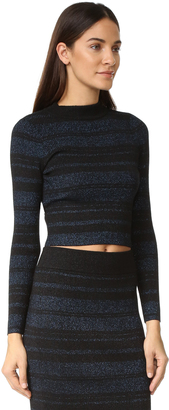 KENDALL + KYLIE Stripe Long Sleeve Sweater